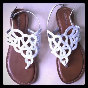 Kelly & Katie white summer sandals